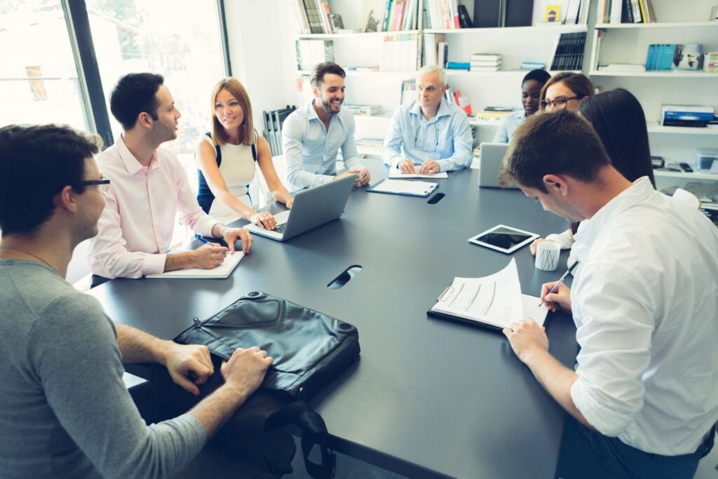 Multi-ethnic Businesspeople Have Meeting.